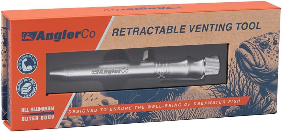 Shows the customer exactly what they will receive in the package, displaying the retractable venting tool in its retail packaging to set clear expectations.