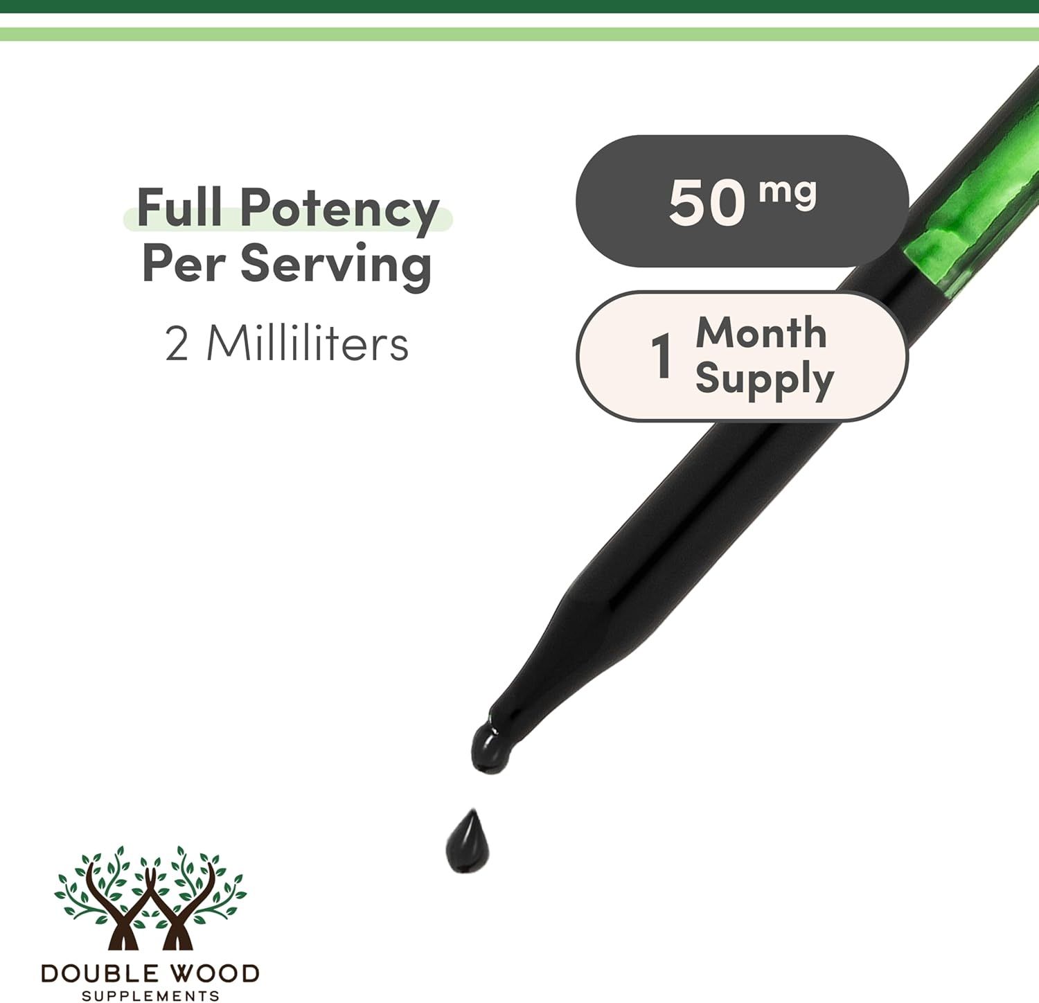 Highlights the product's potency per serving and the total supply duration to communicate value and dosage clarity. Emphasizes the strength and convenience of the product for shoppers seeking…