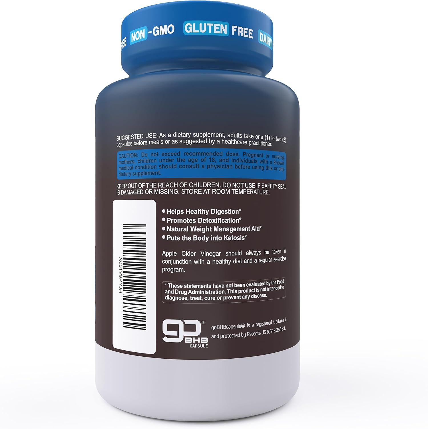 Clean white background image showing the back label of the product bottle with usage instructions and ingredient information.