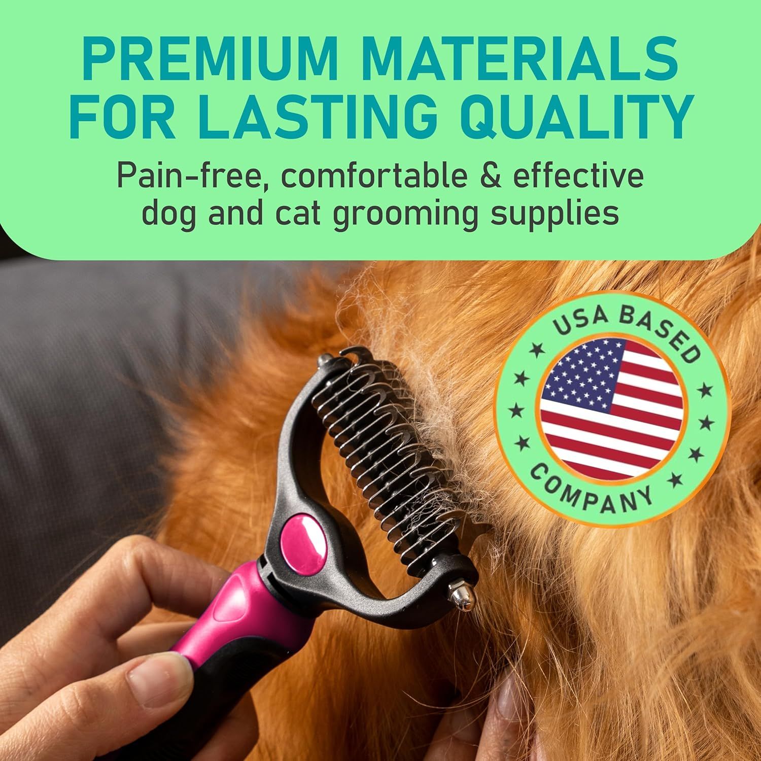 Emphasizes the brand's USA origin and premium materials to build trust and communicate quality. Reassures shoppers that the product is made with high-quality materials and provides comfortable,…