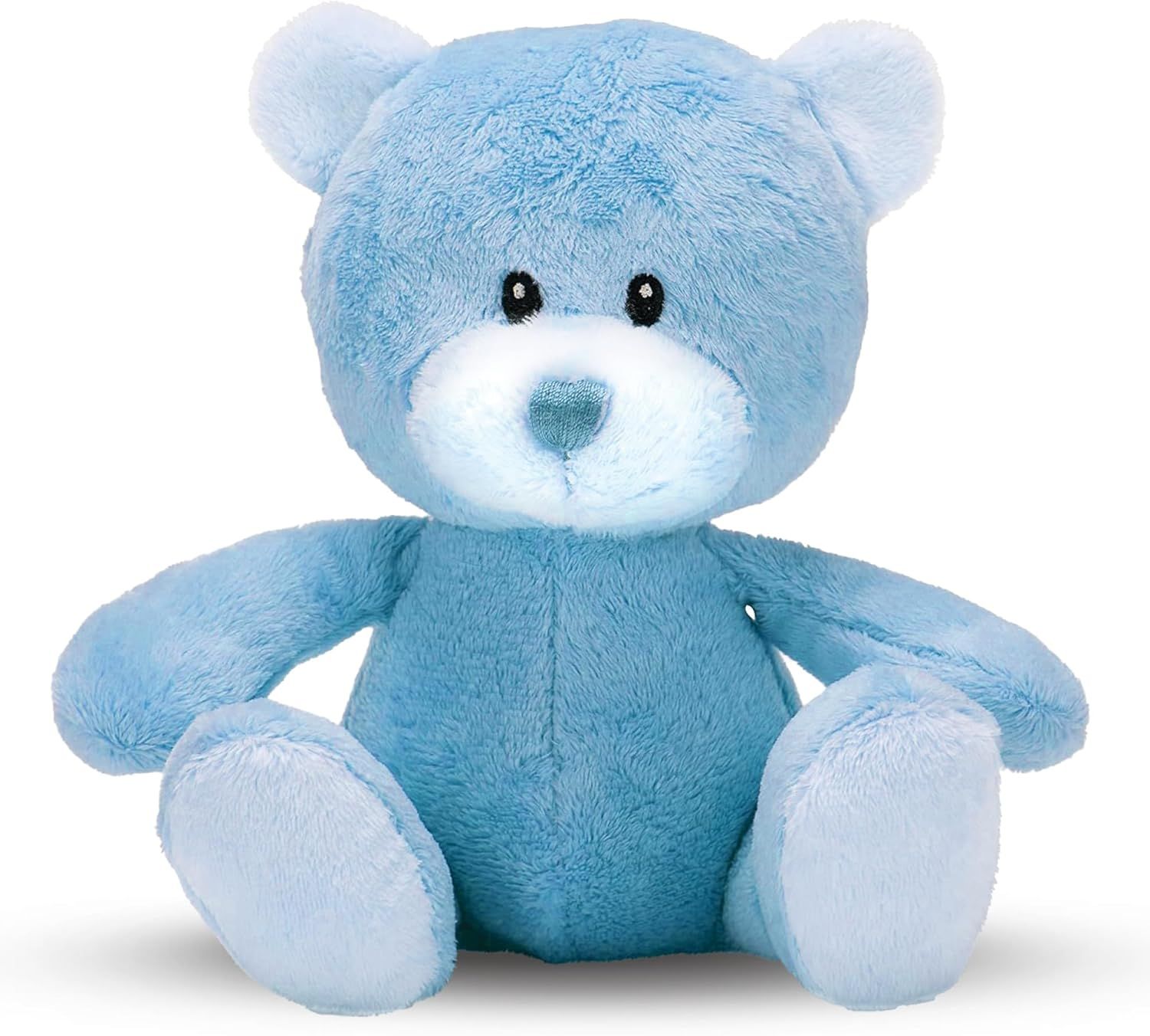 Clean catalog-style image showing the blue teddy bear product on a white background with no additional elements.