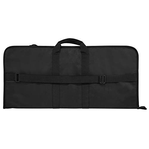 Provides a clean, catalog-style view of the closed tool bag to show its exterior design and carrying configuration.