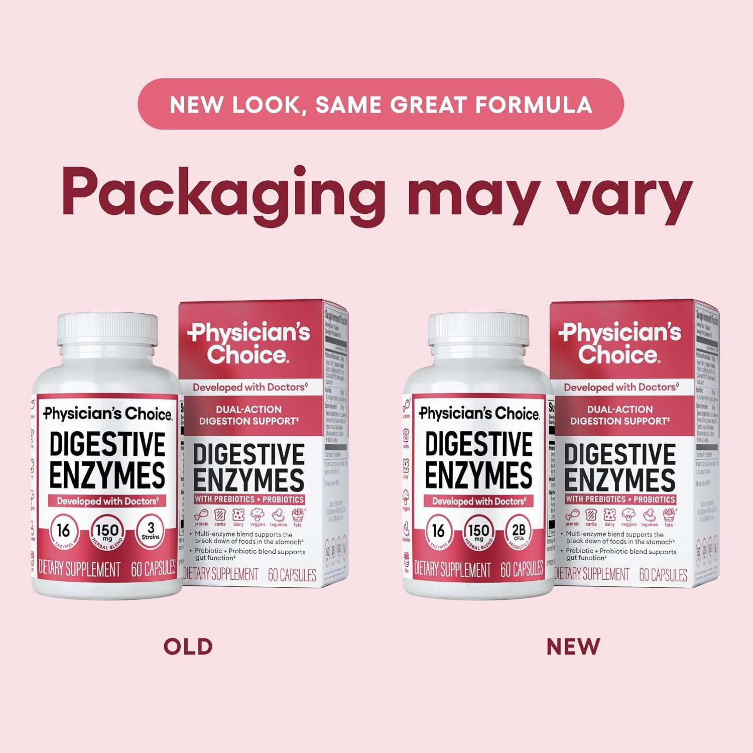 Reassures shoppers that despite a new packaging design, the formula remains unchanged, reducing confusion during the transition period.