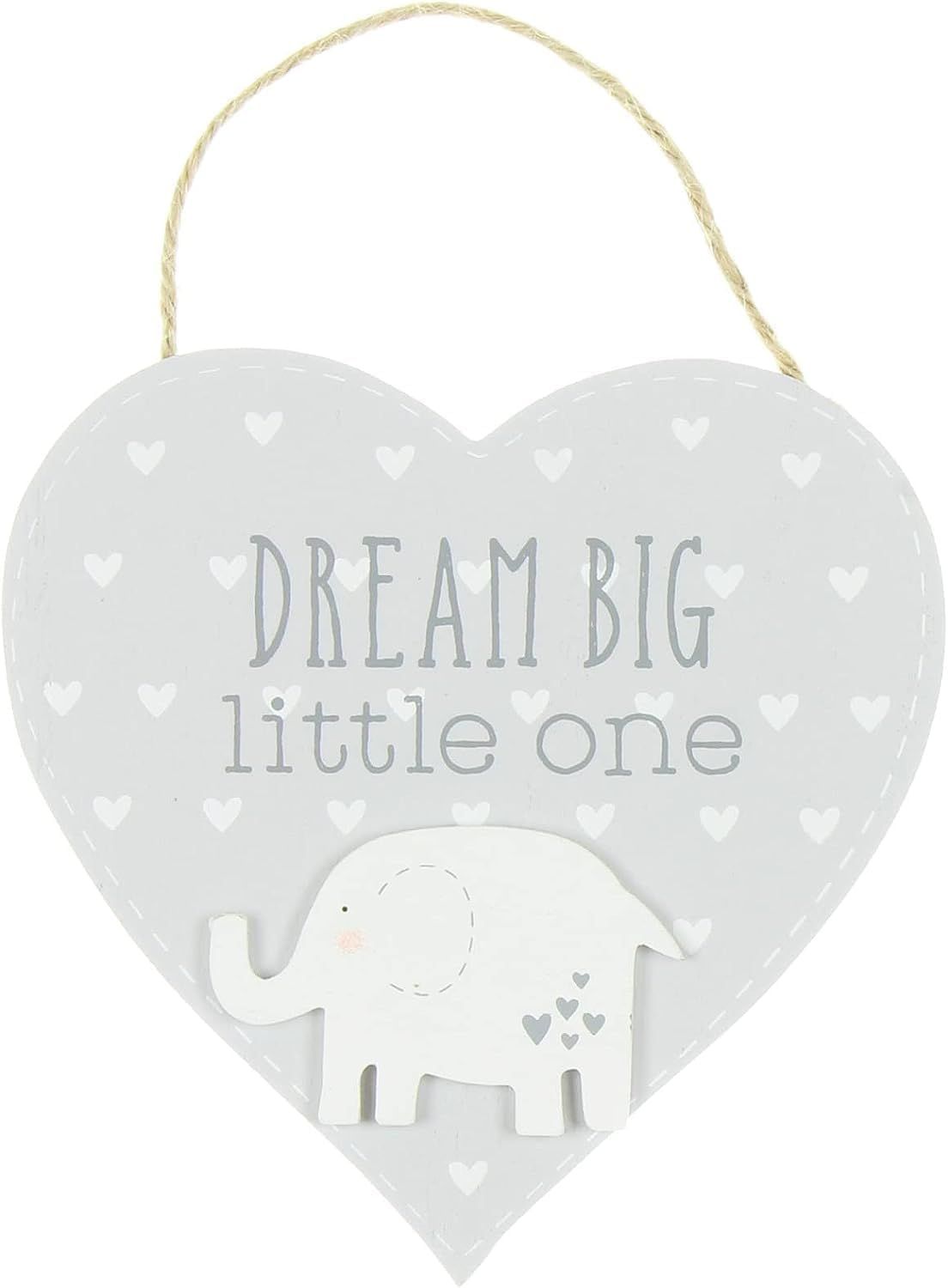 Provides a clean catalog-style view of the hanging plaque on a pure white background with no additional text or design elements.