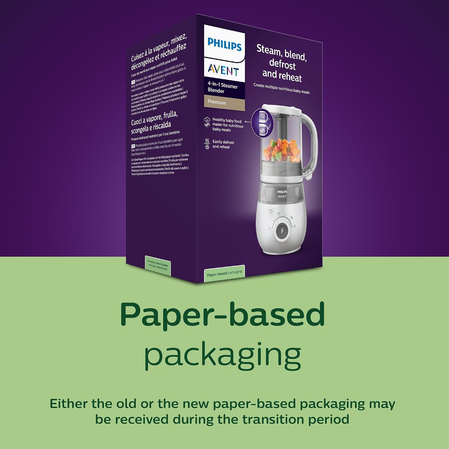 Highlights the eco-friendly paper-based packaging to reassure environmentally conscious shoppers about the brand's sustainability commitment.
