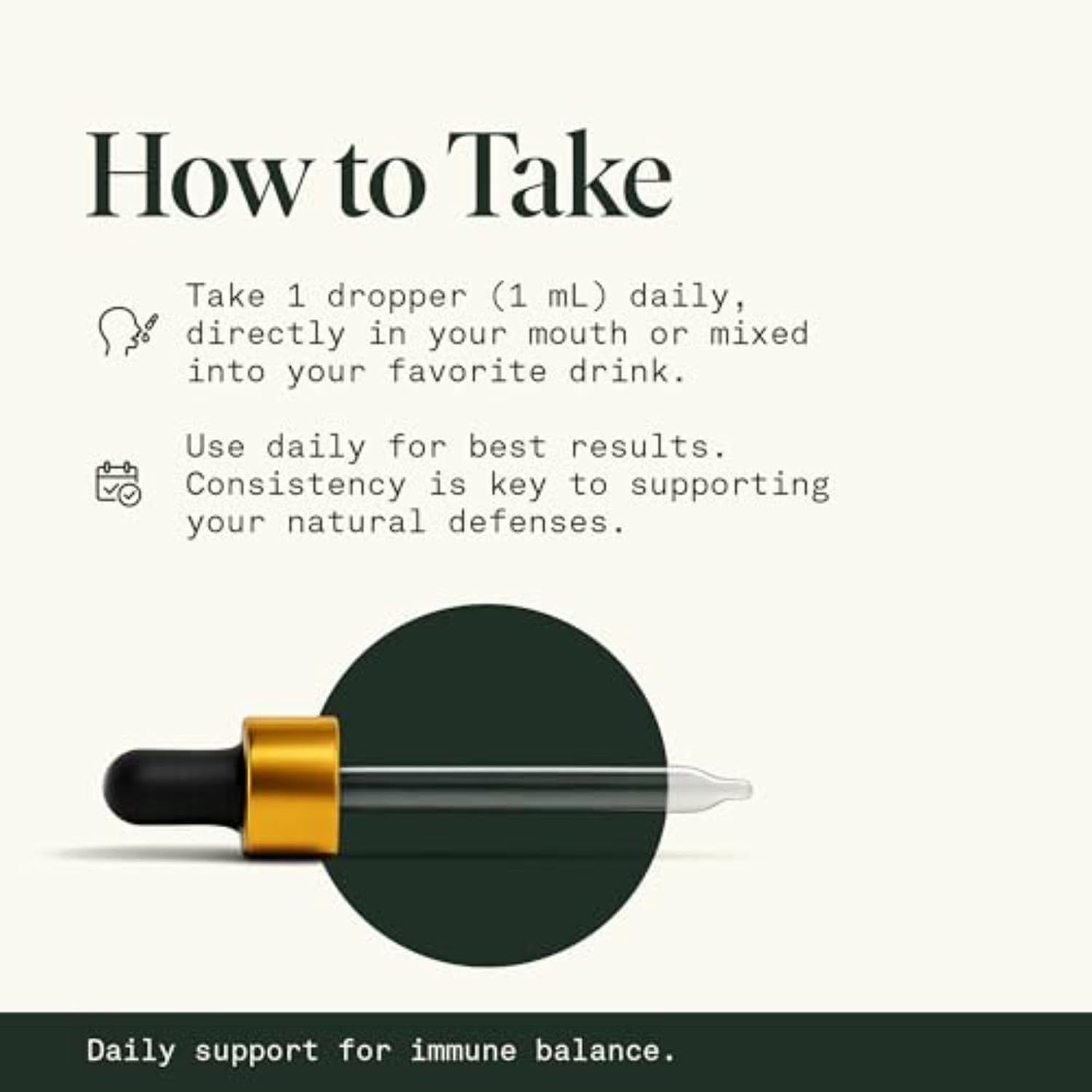 Explains how to take the product, including dosage and consistency recommendations, to help shoppers understand proper usage for best results. Reinforces the benefit of consistent daily use for…