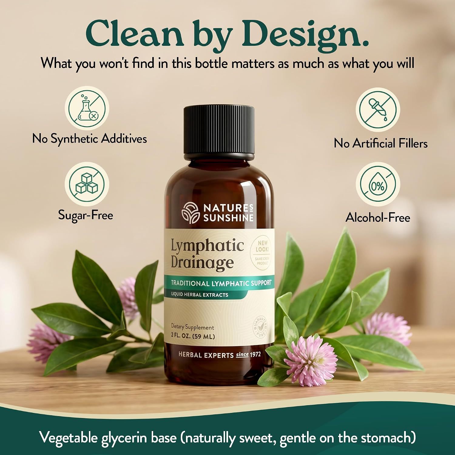 Reassures shoppers about product purity and safety by highlighting what harmful ingredients are excluded and emphasizing the clean, natural formulation.