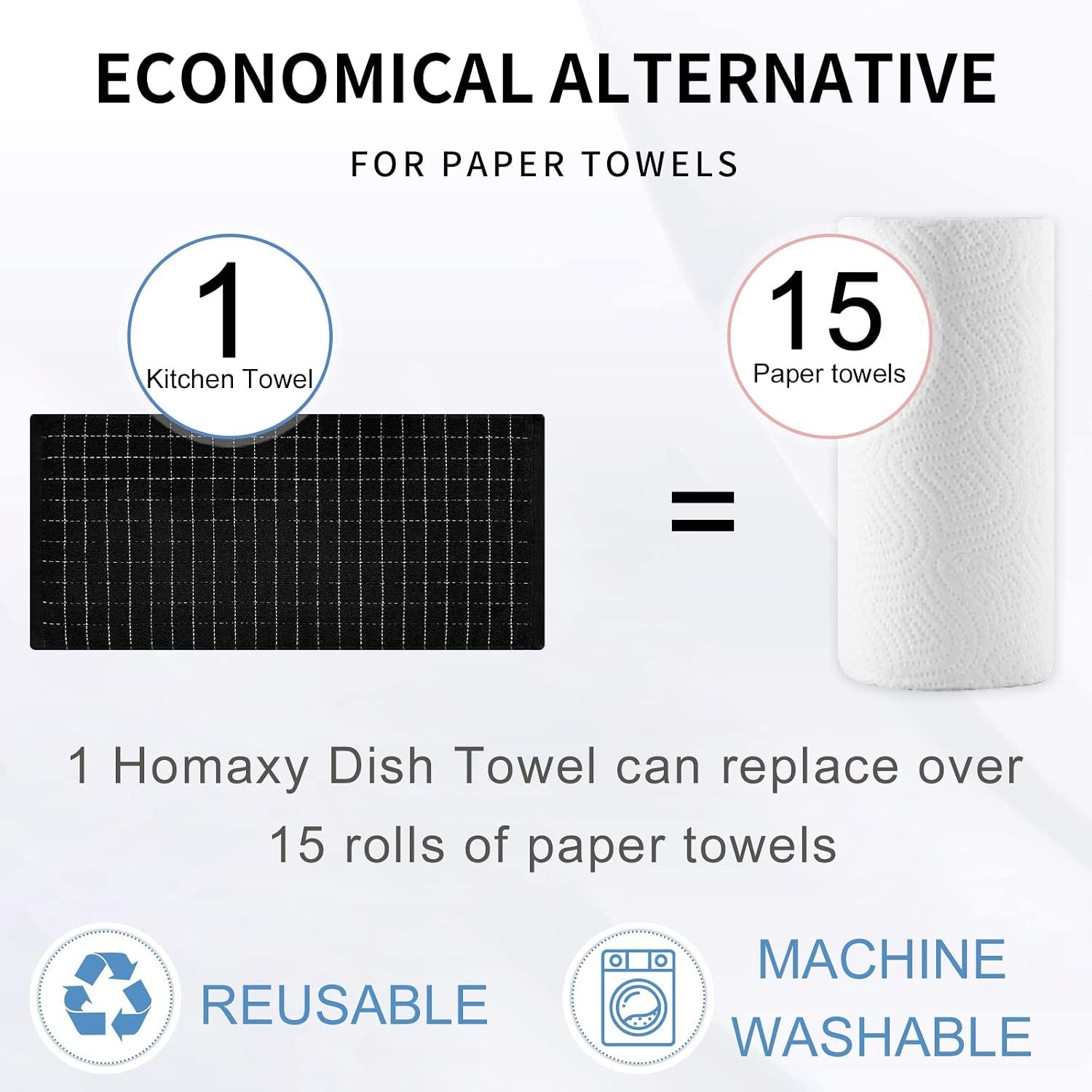 Highlights the cost-saving and environmental benefit by showing the equivalency metric, reassuring shoppers of long-term value and sustainability. Emphasizes the product's environmental…