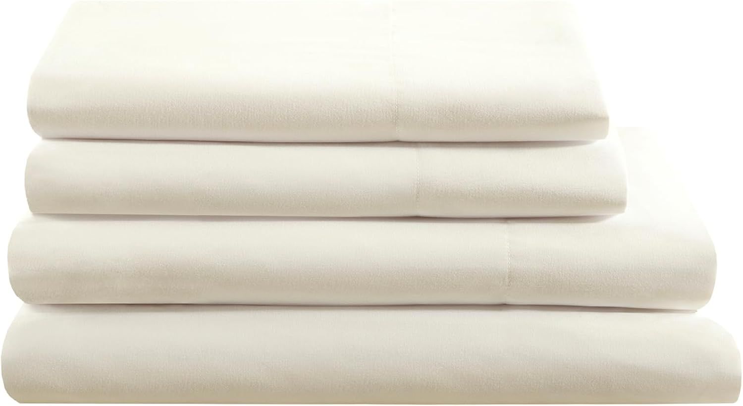 Shows the folded sheet set on a white background to display the fabric and color clearly.