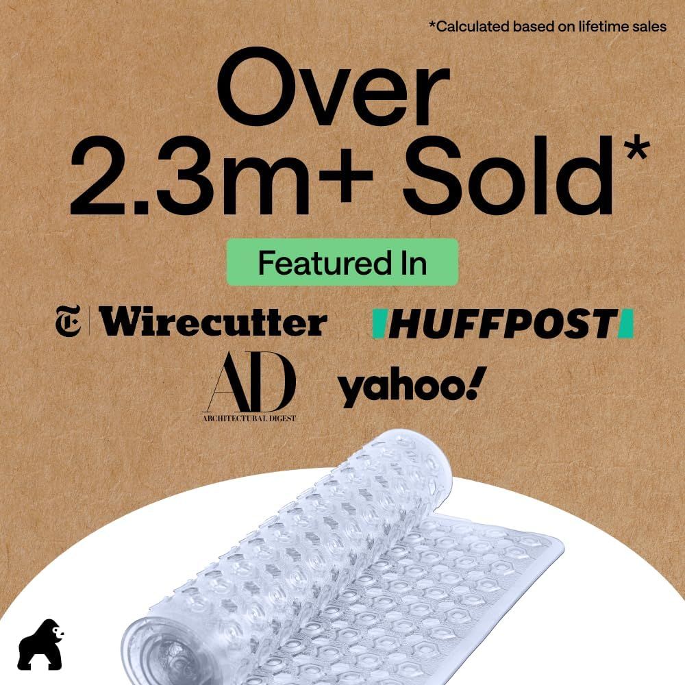 Builds credibility by showcasing media endorsements from major publications and highlighting over 2.3 million units sold. Emphasizes the product's popularity and proven track record with a bold…