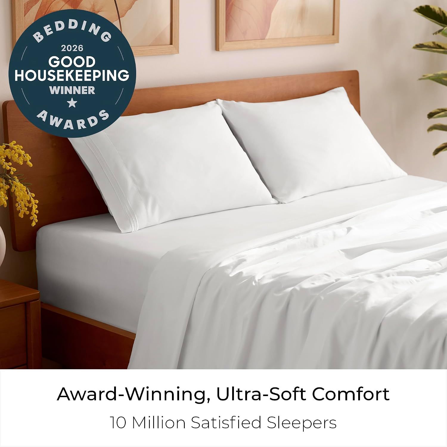Highlights the product's recognition by Good Housekeeping to build credibility and trust with shoppers through third-party endorsement. Reinforces customer satisfaction and social proof by…