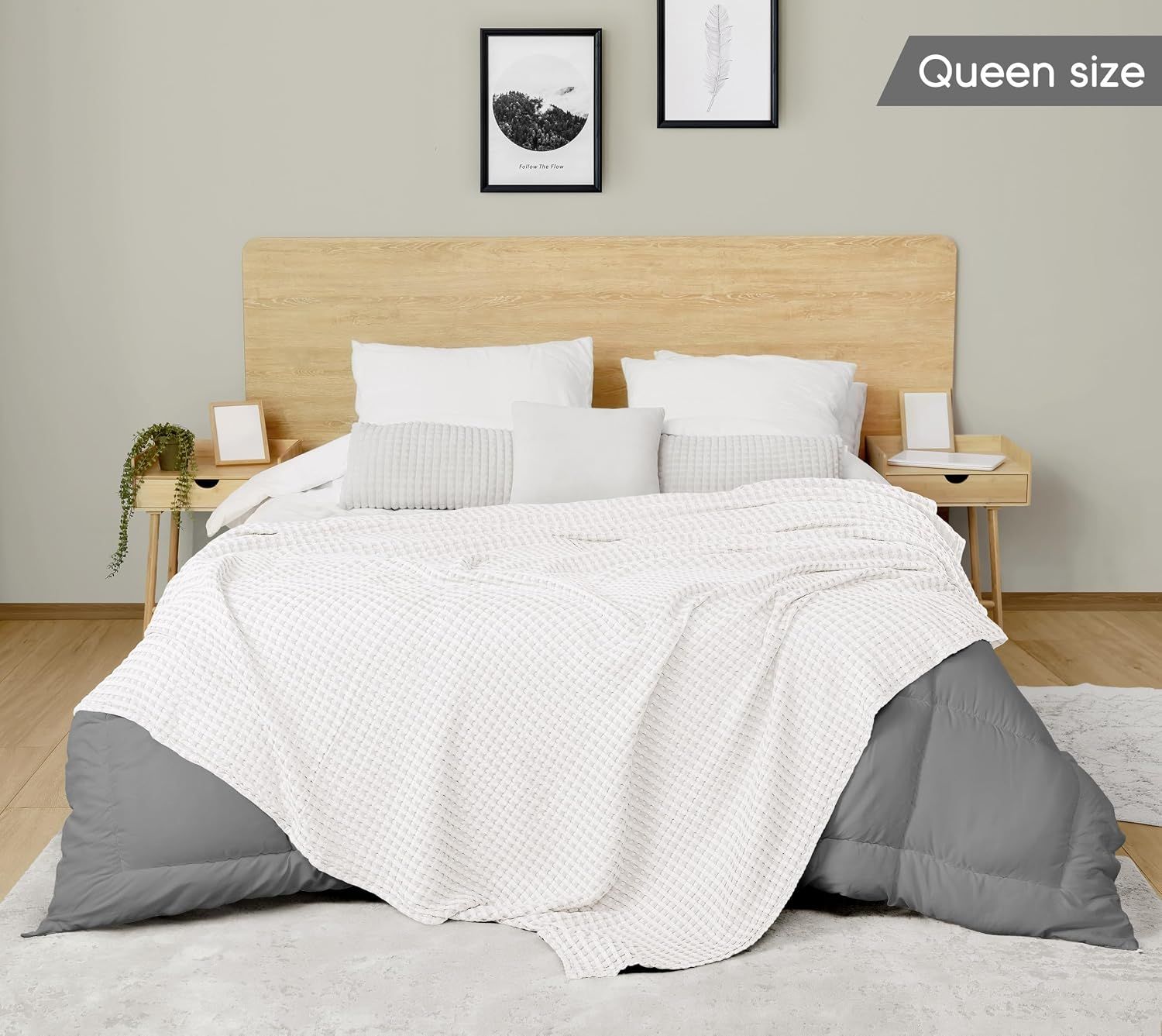 Communicates the bed size the product is designed for, helping shoppers confirm compatibility with their mattress.