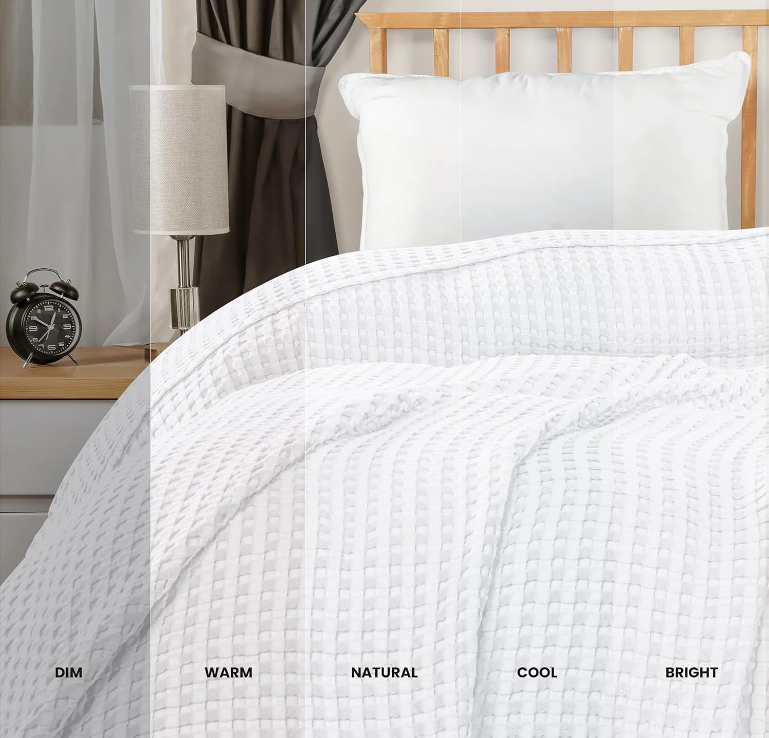 Displays the available color options from the brand's product line to help shoppers choose their preferred shade.