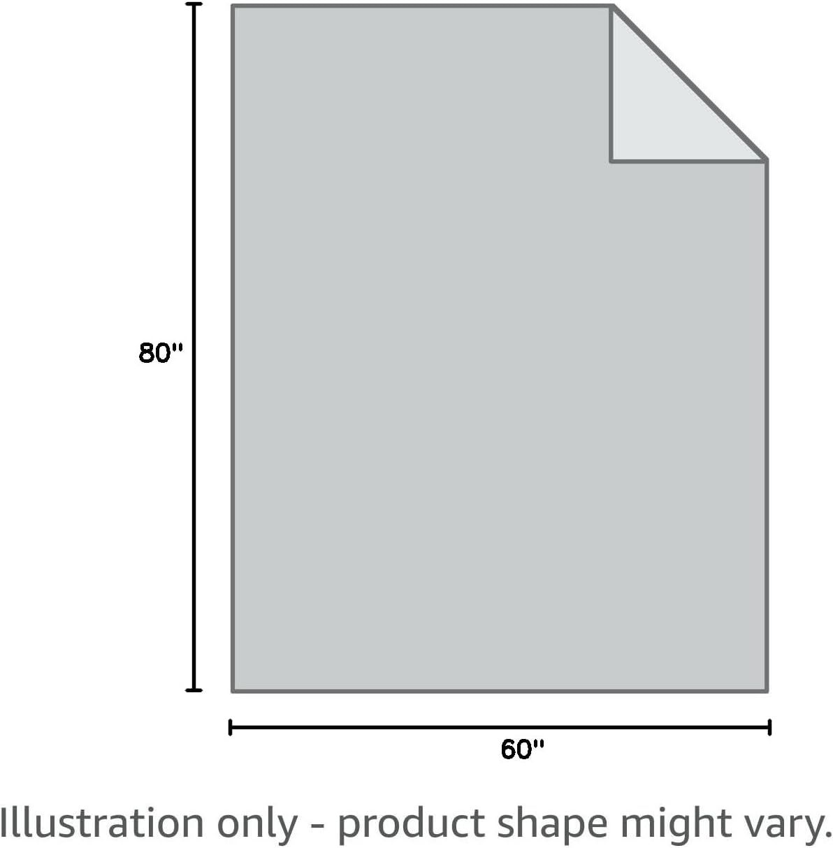 Provides the exact physical dimensions of the blanket (80 inches by 60 inches) to help shoppers understand the product size before purchase.