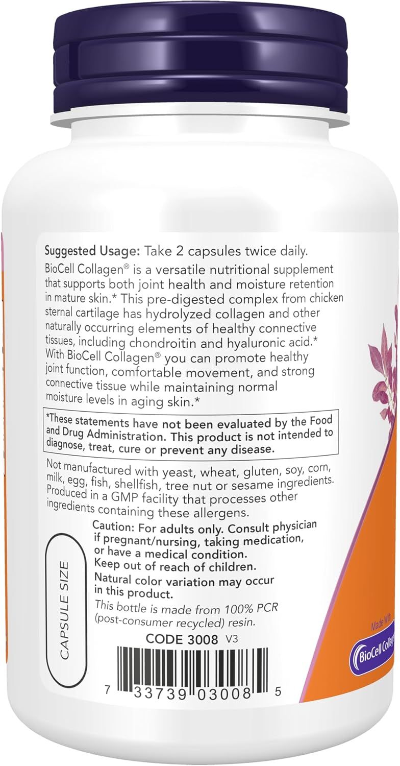 Displays suggested usage, product benefits, and safety information for the supplement.