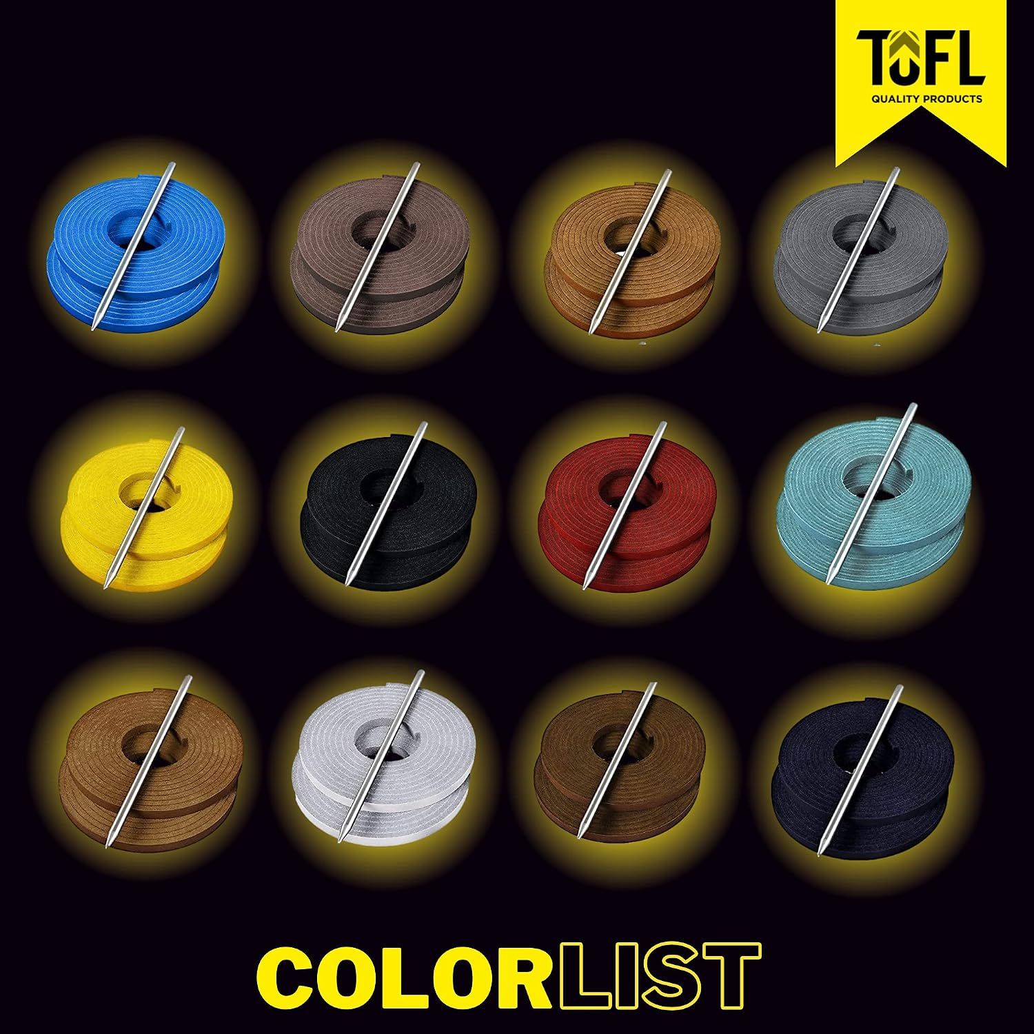 Displays the full range of available lace colors in a grid format, helping customers visualize all options and choose the color that matches their gear.