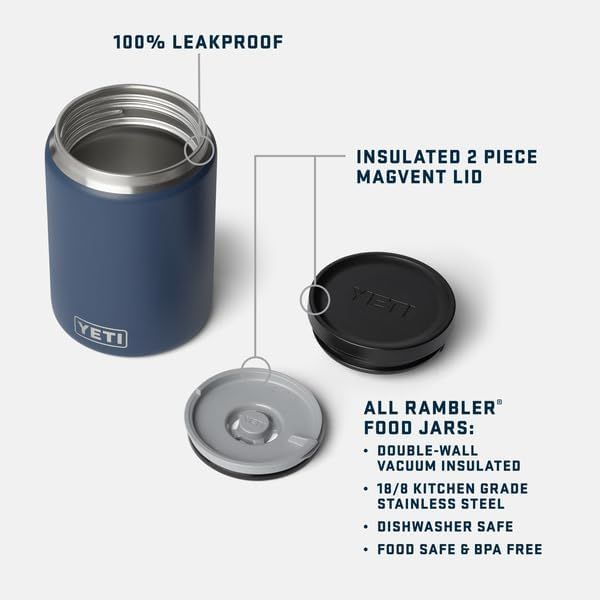 Breaks down the physical components and features of the food jar, highlighting the leakproof design, insulated lid, and material quality to reassure shoppers of the product's construction and…