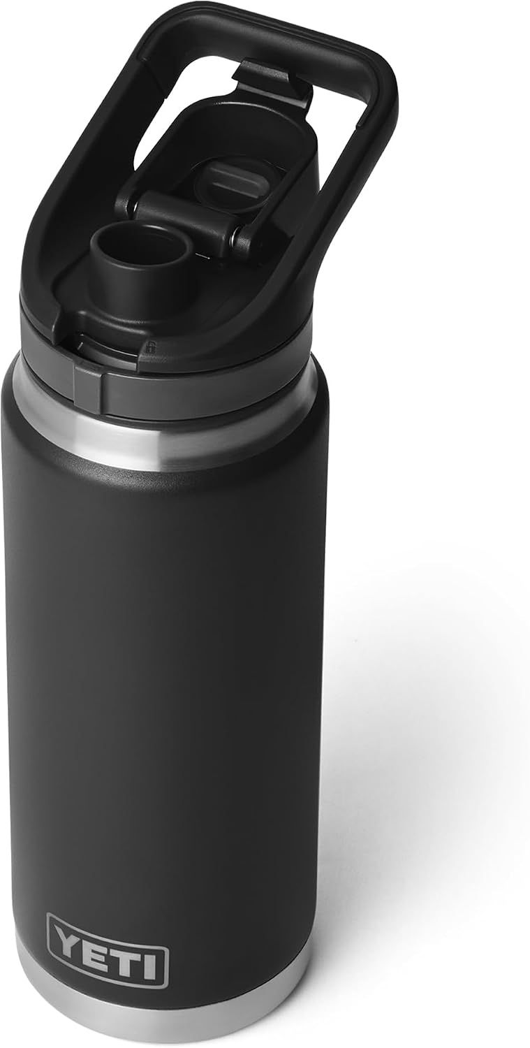 Provides a clean, catalog-style product photo showing the water bottle with the spout open without any distractions.