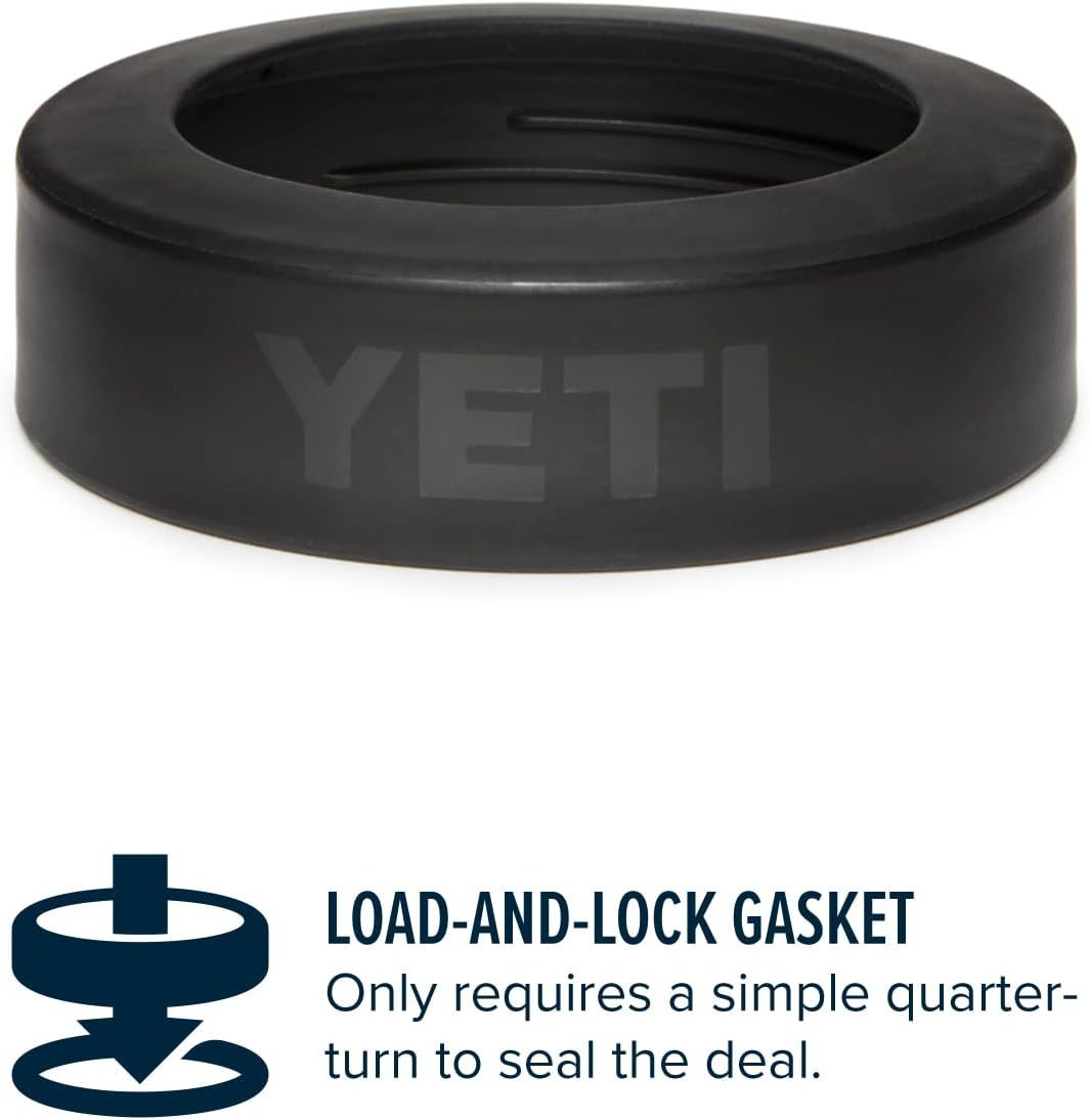 Explains how to use the load-and-lock gasket feature, showing shoppers that sealing the colster requires only a simple quarter-turn. Communicates the simplicity and convenience of the locking…