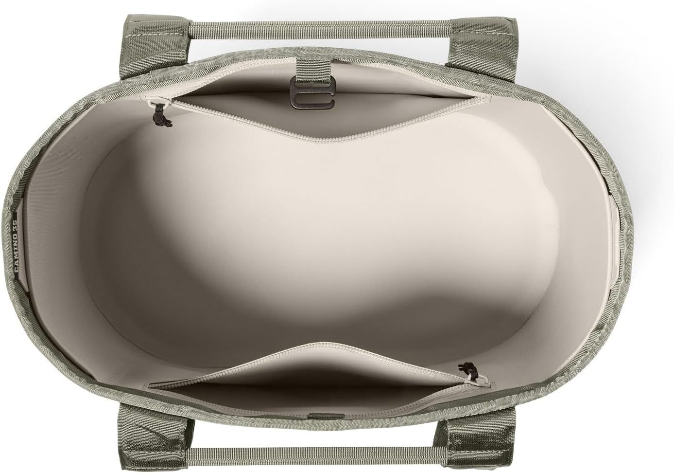 Shows the interior of the bag from a top-down view on a clean white background with no text or design elements.