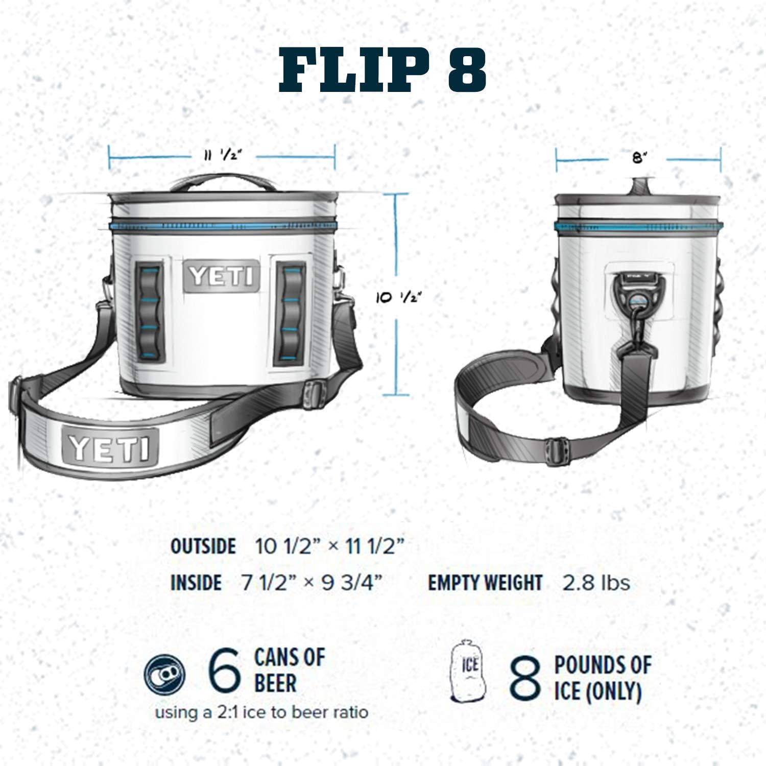 Shows the exact physical dimensions, weight, and capacity of the cooler to help shoppers understand how big it is and what it can hold. Communicates the cooler's capacity in practical terms (number…