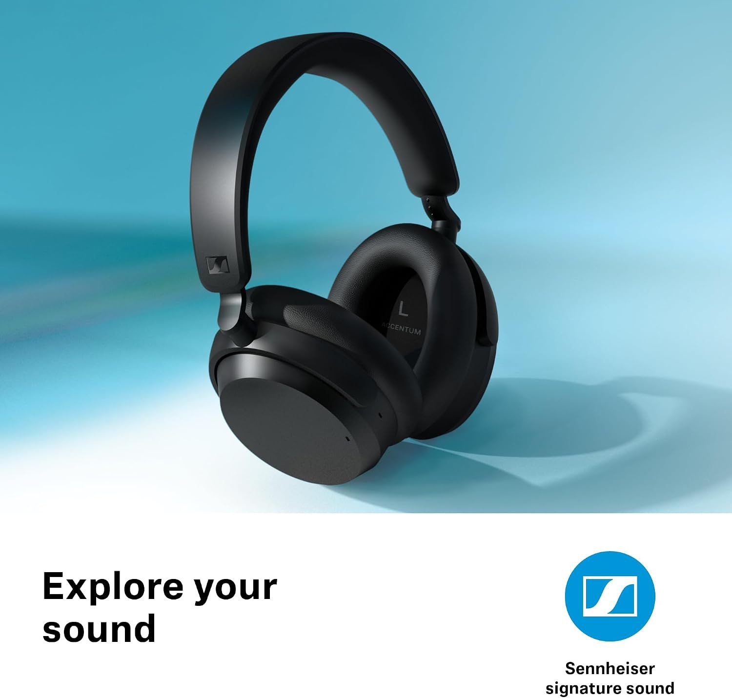 Presents the Sennheiser signature sound brand promise to build trust in the audio quality.