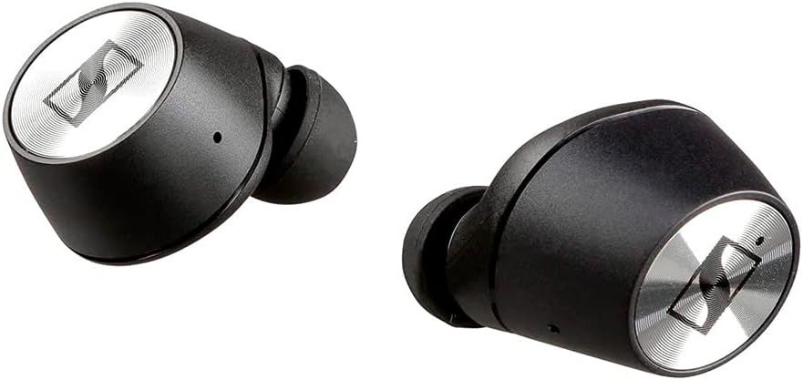 Shows the earbuds clearly on a plain white background so shoppers see the exact product.