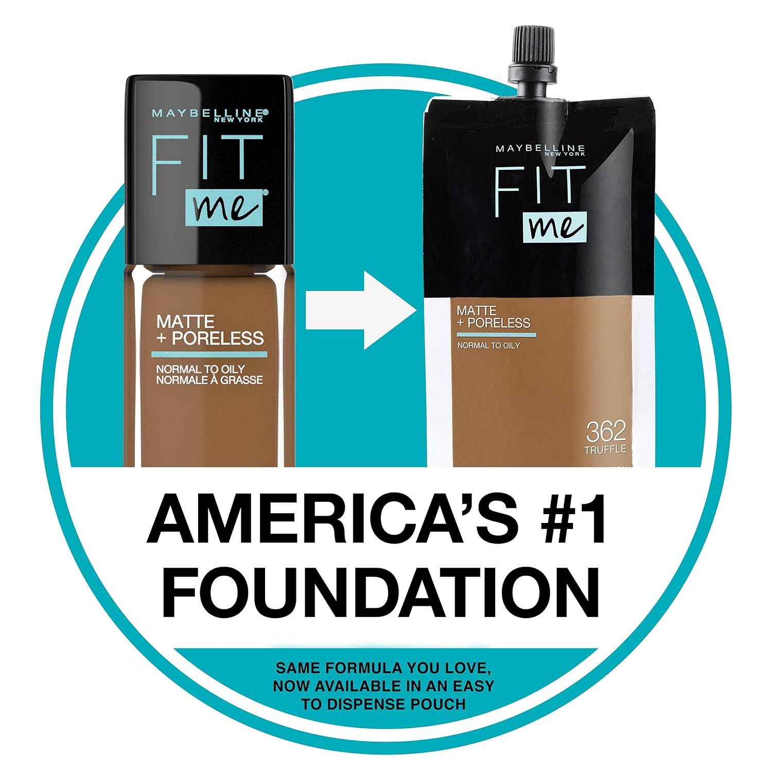 Reinforces the brand's leading popularity and shows the same formula now comes in an easy dispensing pouch. Shows the refill pouch format as an easy to use alternative to the bottle.