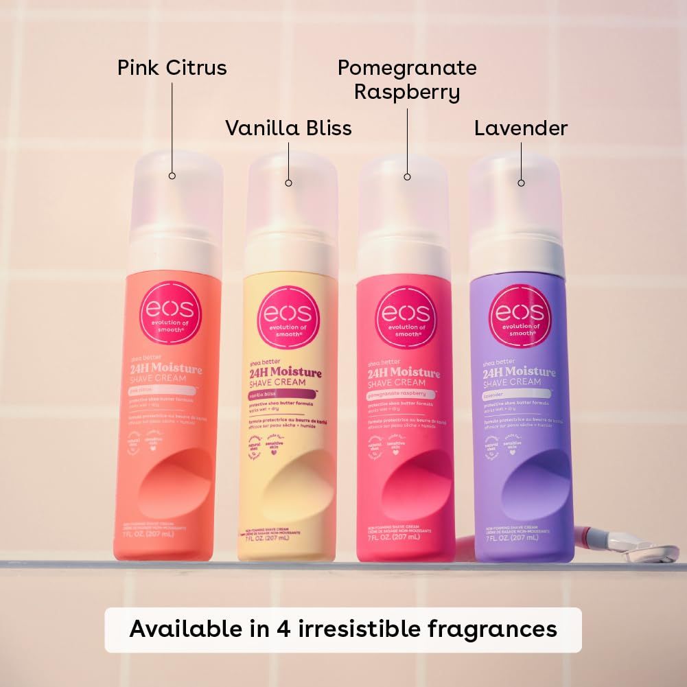 Shows the full shave cream fragrance range so shoppers see the line offers a scent they like.