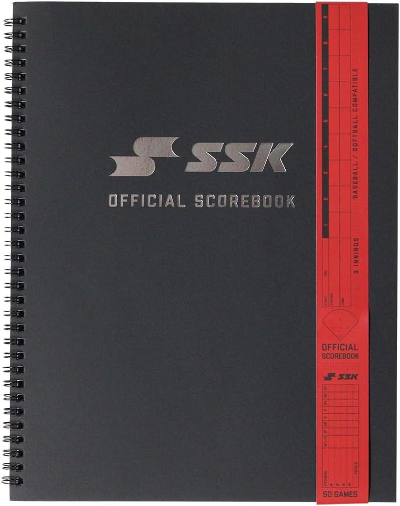 Presents the SSK Official Scorebook cover to reinforce the brand and its official product identity.
