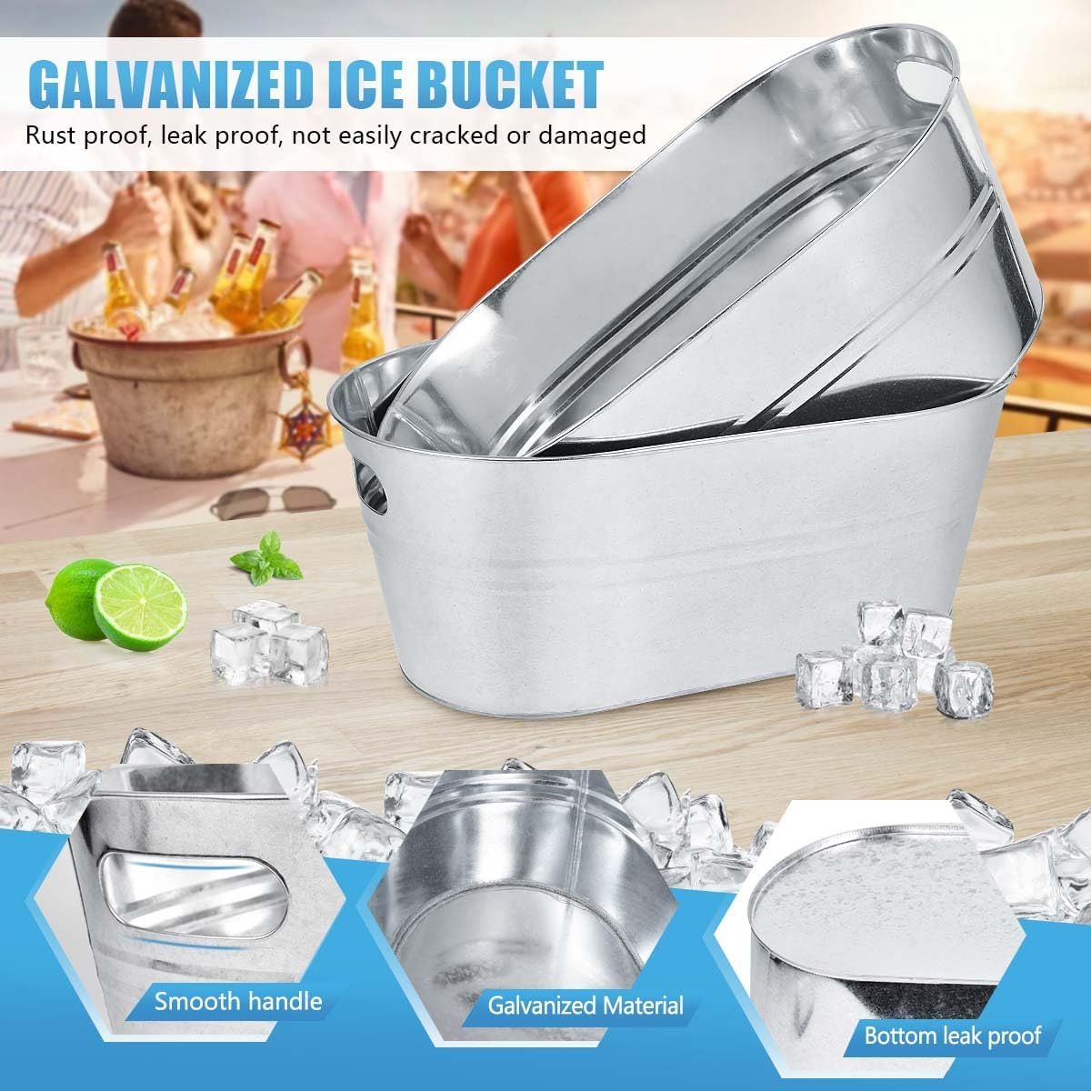 Highlights durability and build quality across several panels so shoppers trust the bucket will last.