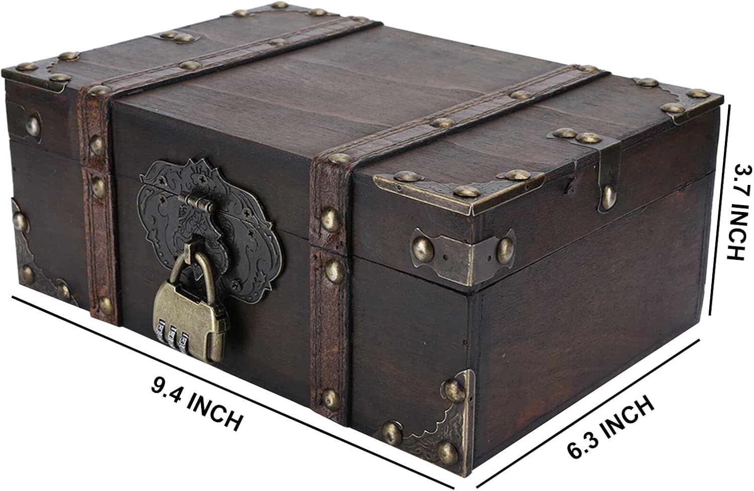 Shows exact box dimensions so shoppers can judge the physical size before buying.
