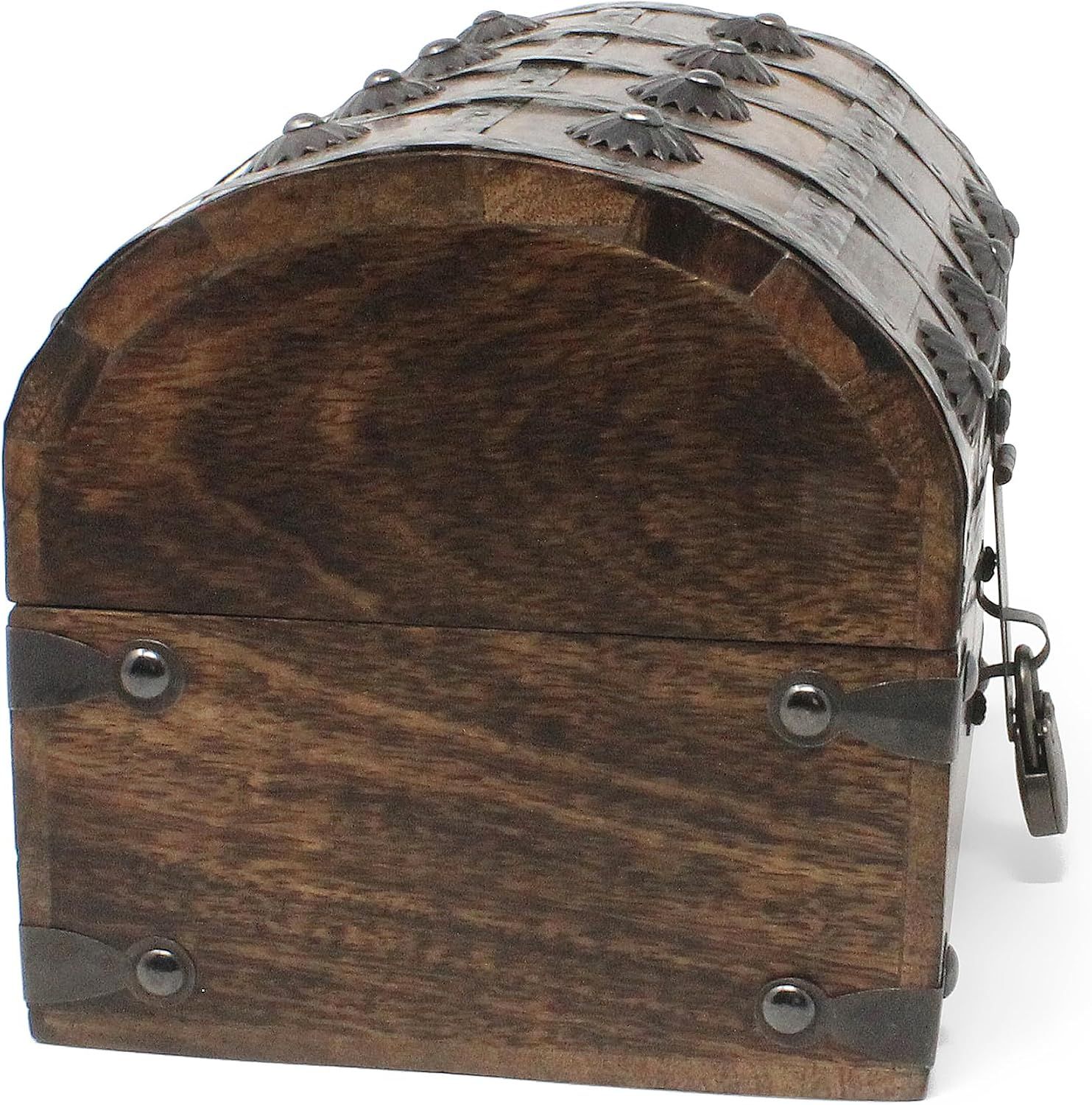 Shows the side profile and sturdy construction of the chest in a clean product photo.