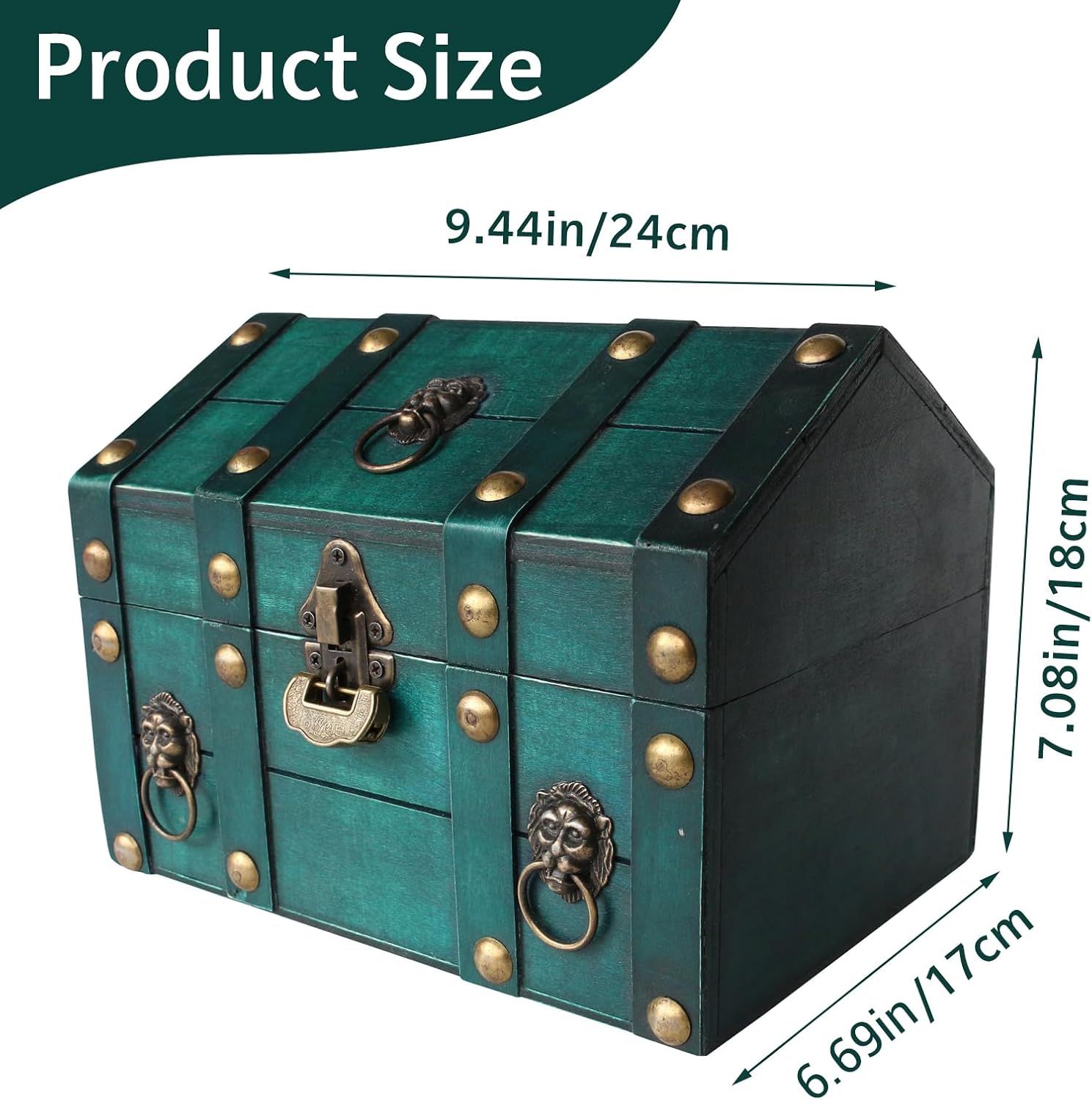 Gives exact product dimensions so shoppers can judge whether the box fits their space.