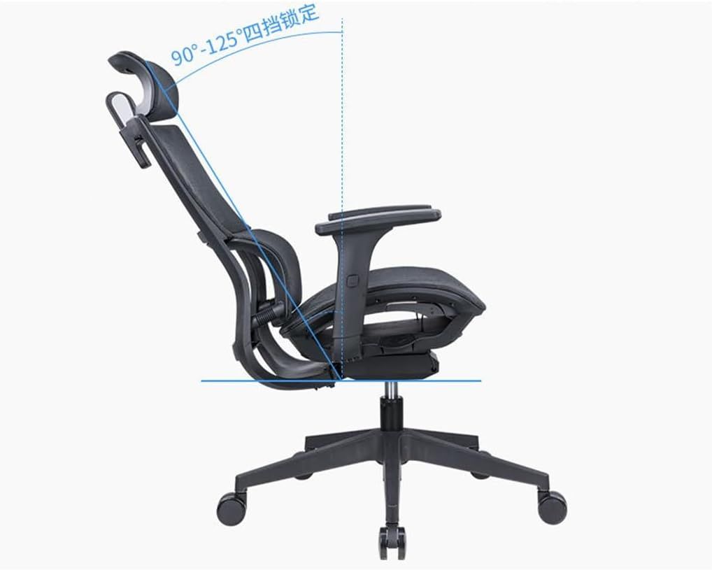 Highlights the four-position recline range of 90 to 125 degrees so shoppers understand the adjustable tilt. Reinforces that the chair reclines comfortably with a locking mechanism for relaxed seating.