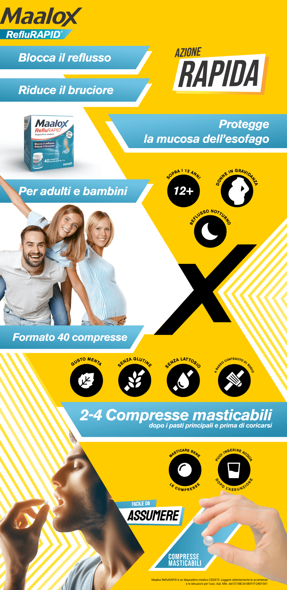 Premium A+ Content for Maalox Reflurapid blocca il Reflusso e riduce il Bruciore