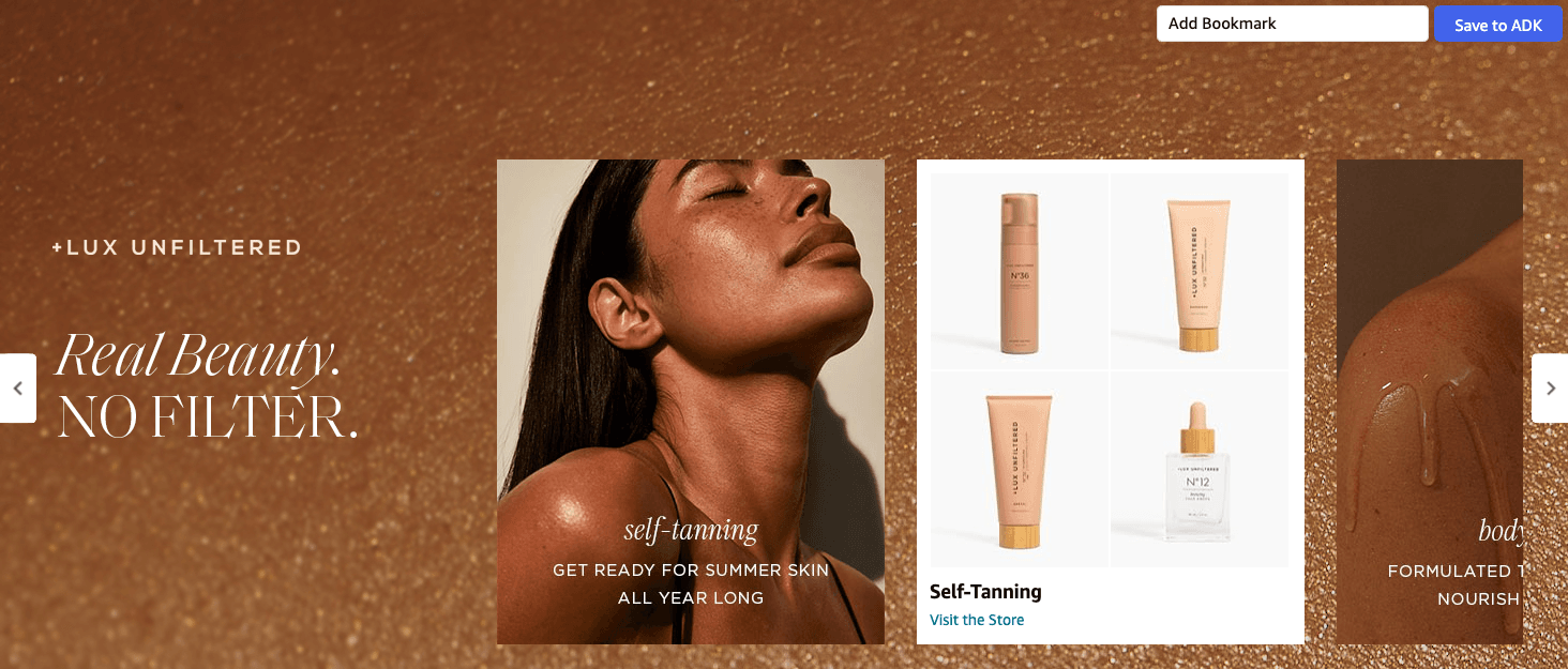 Brand Story for Amazon.com : + Lux Unfiltered N°32 ORIGINAL Gradual Self Tanning Cream in Rosewood