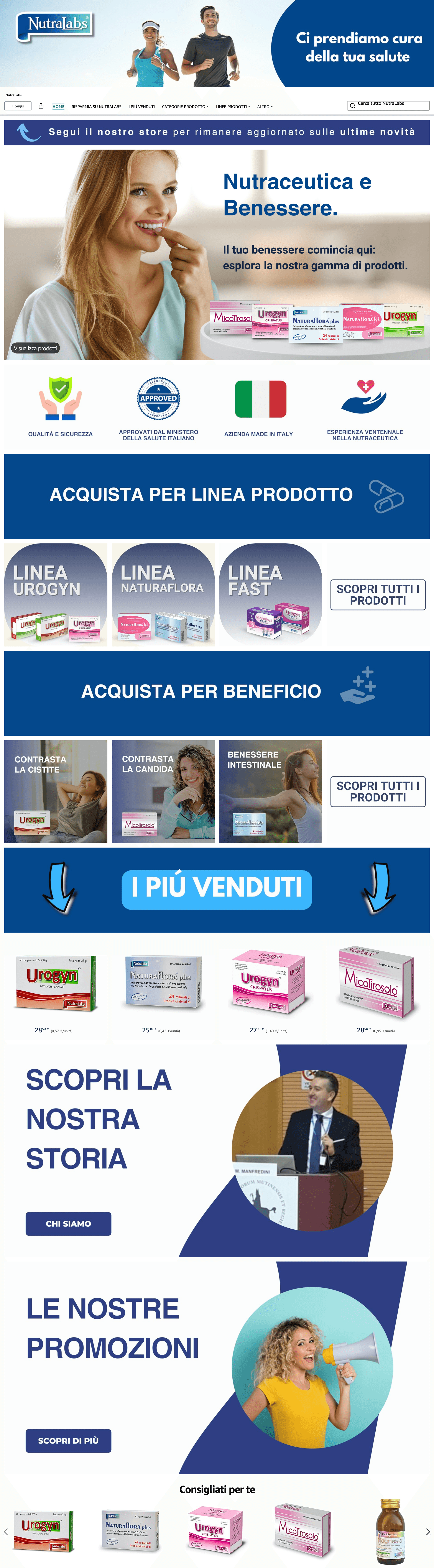 Brand Store for Amazon.it: NutraLabs
