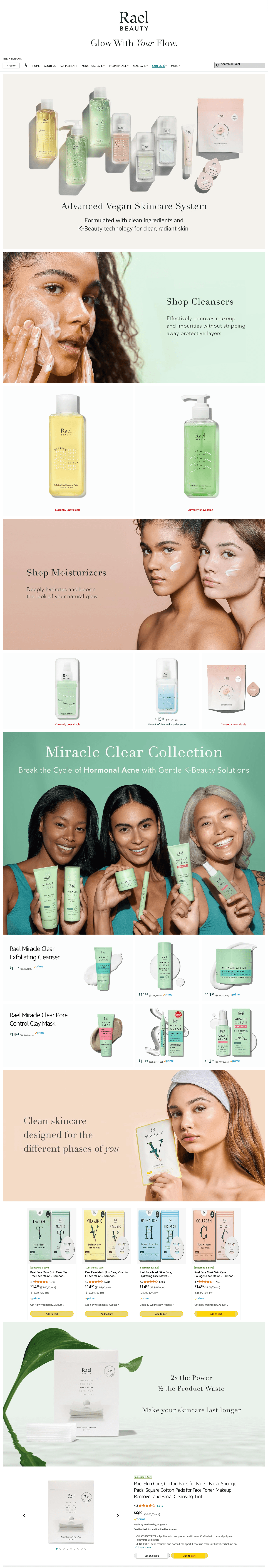 Brand Store for Amazon.com: Rael: SKIN CARE