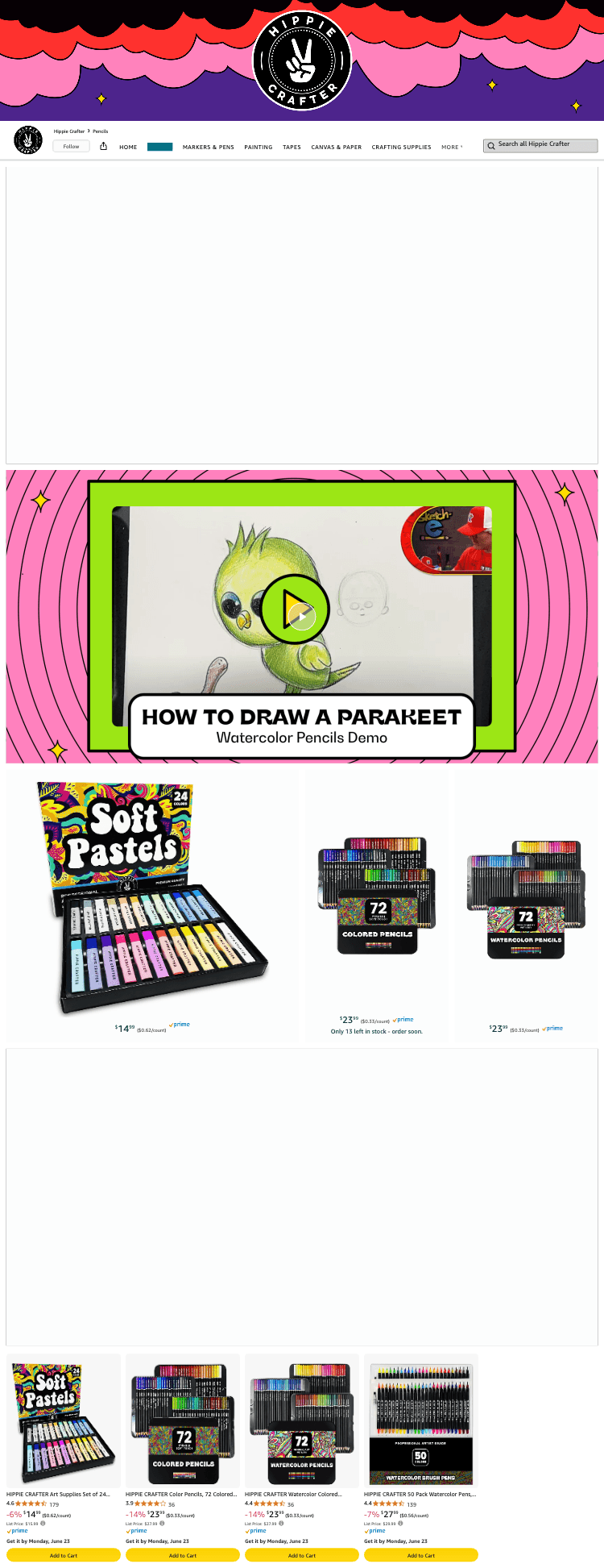 Brand Store for Amazon.com: Hippie Crafter: Pencils