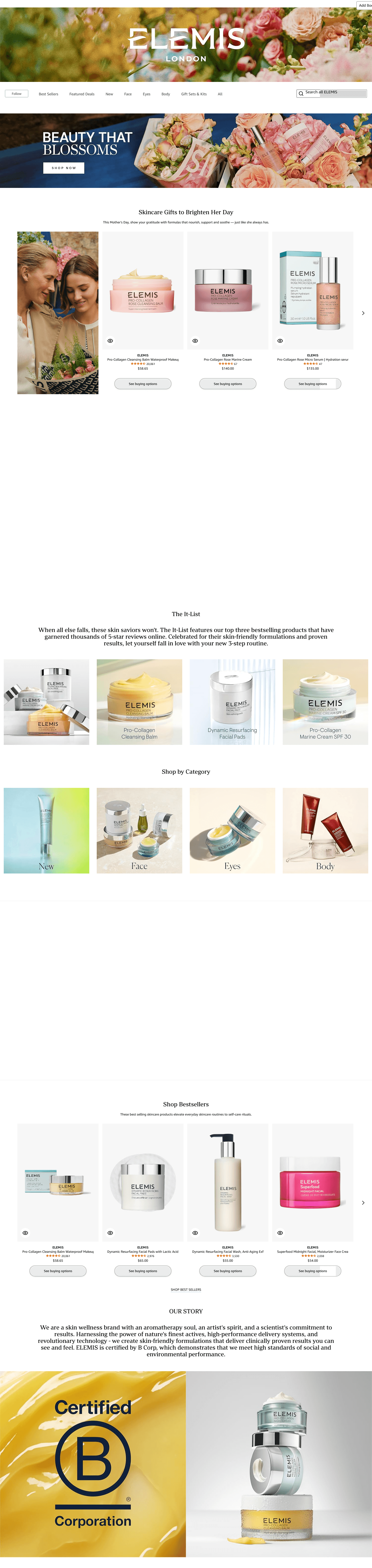 Brand Store for Amazon.com: ELEMIS