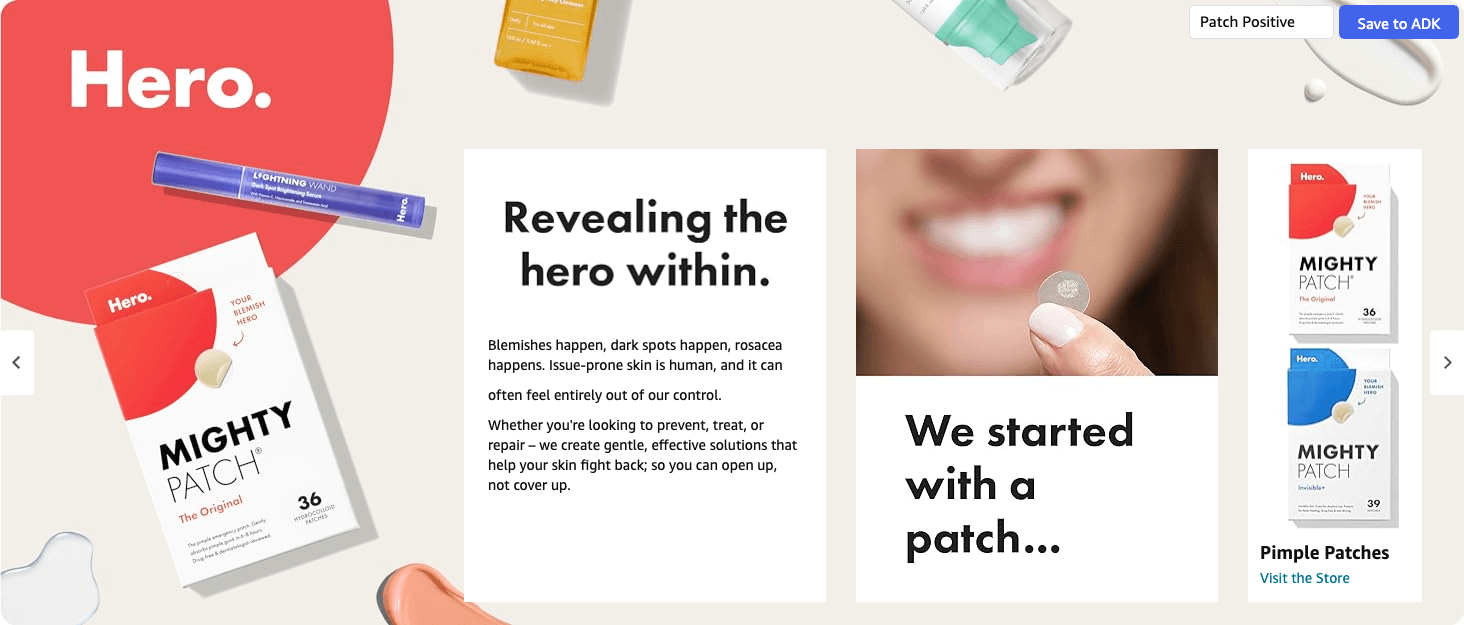 Brand Story for Amazon.com: Mighty Patch™ Original patch from Hero Cosmetics