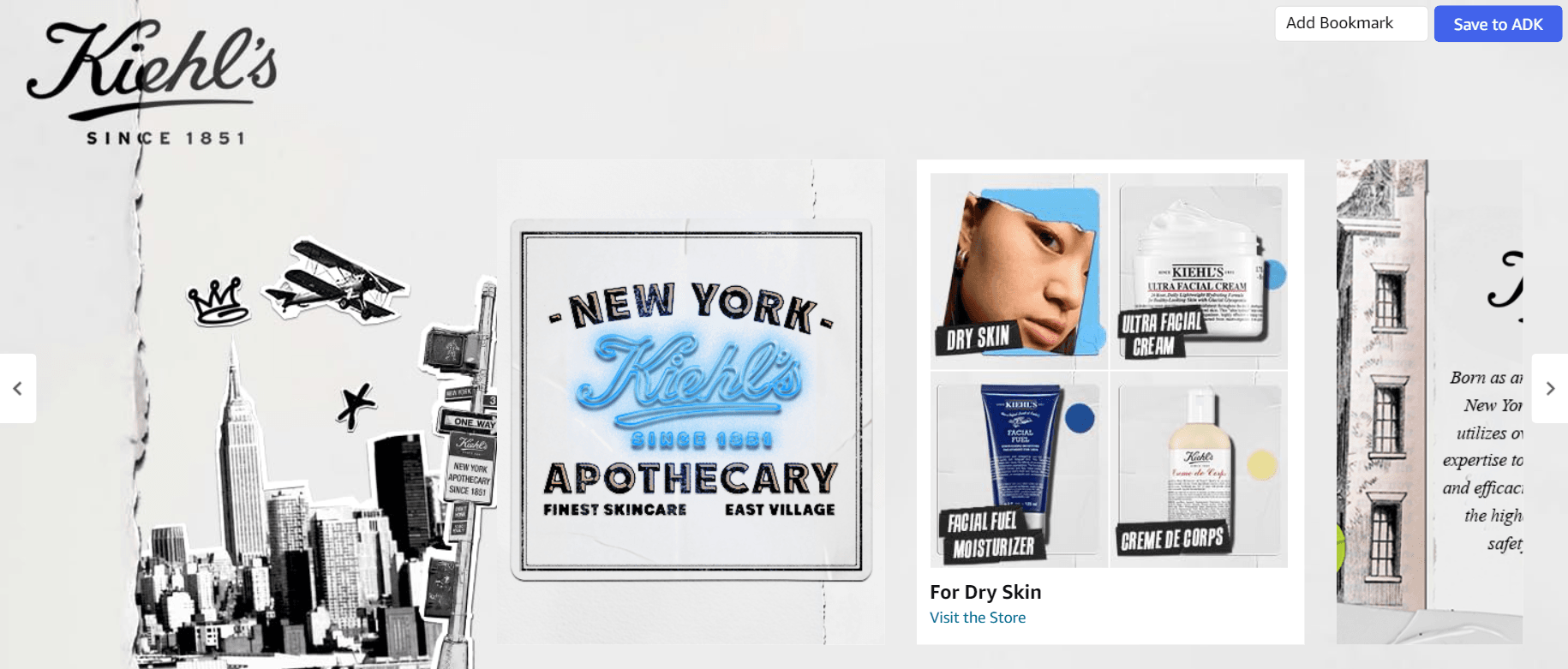 Brand Story for Amazon.com: Kiehl's Ultra Facial Cream