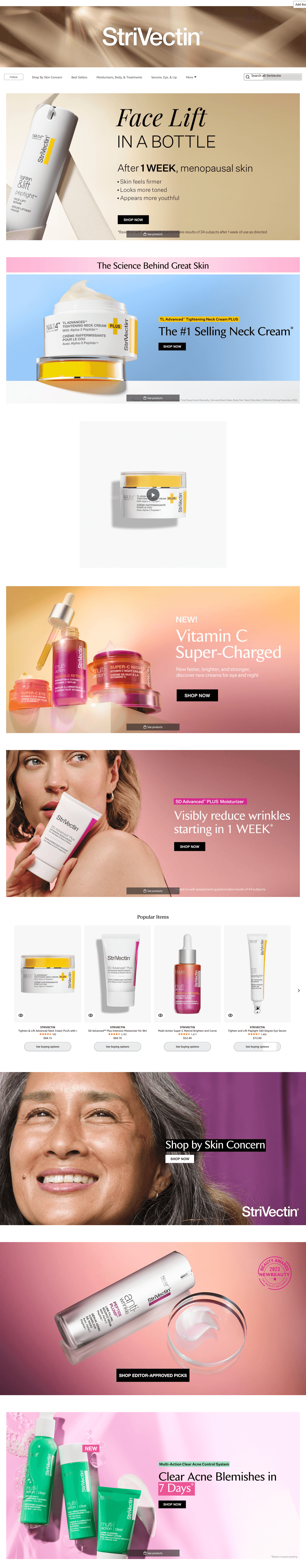 Brand Store for Amazon.com: StriVectin