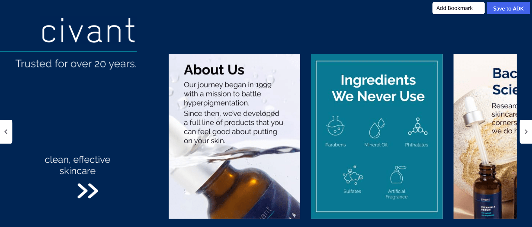 Brand Story for Amazon.com: Civant Firm & Renew Face Moisturizer
