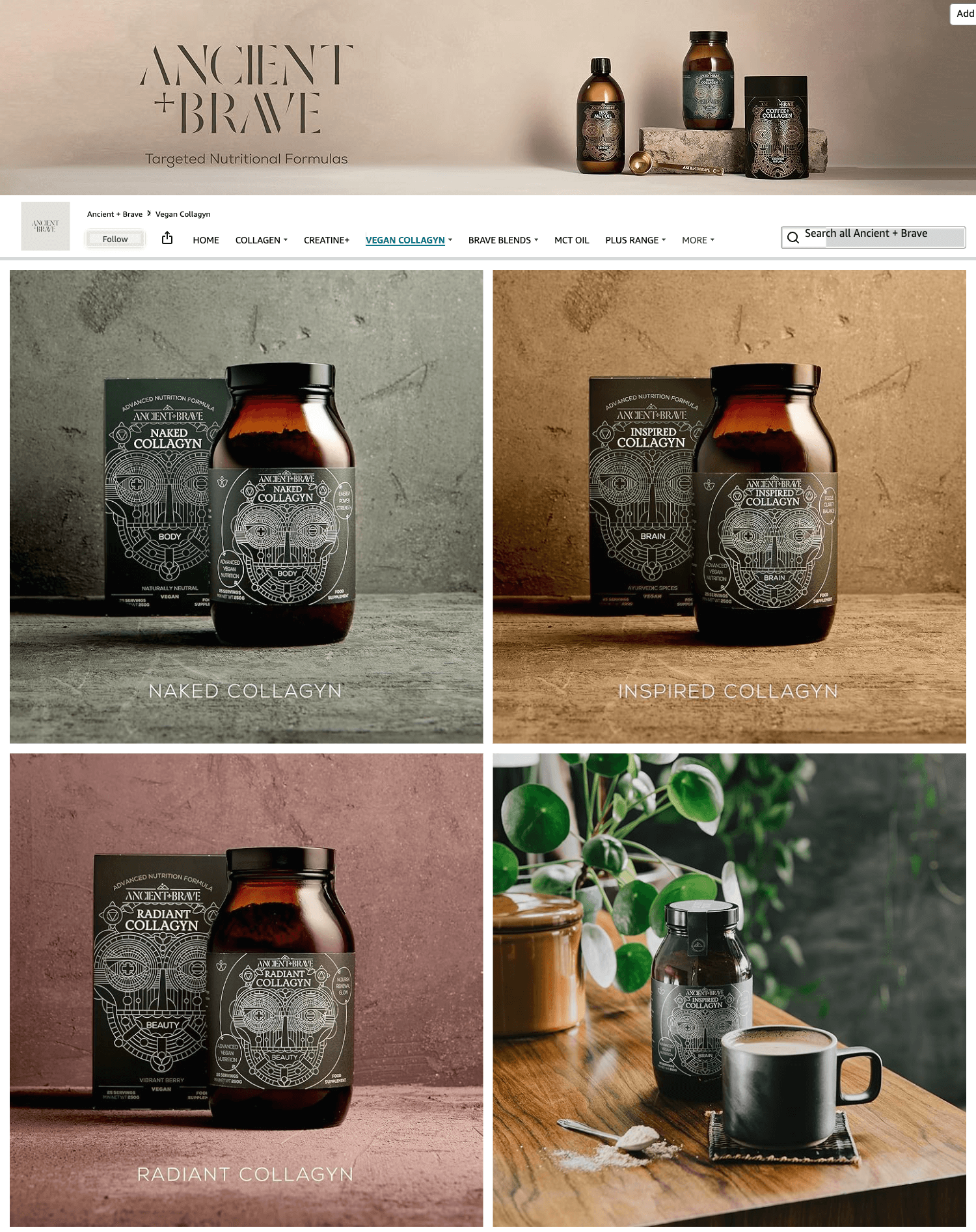 Brand Store for Amazon.co.uk: Ancient + Brave: Vegan Collagyn