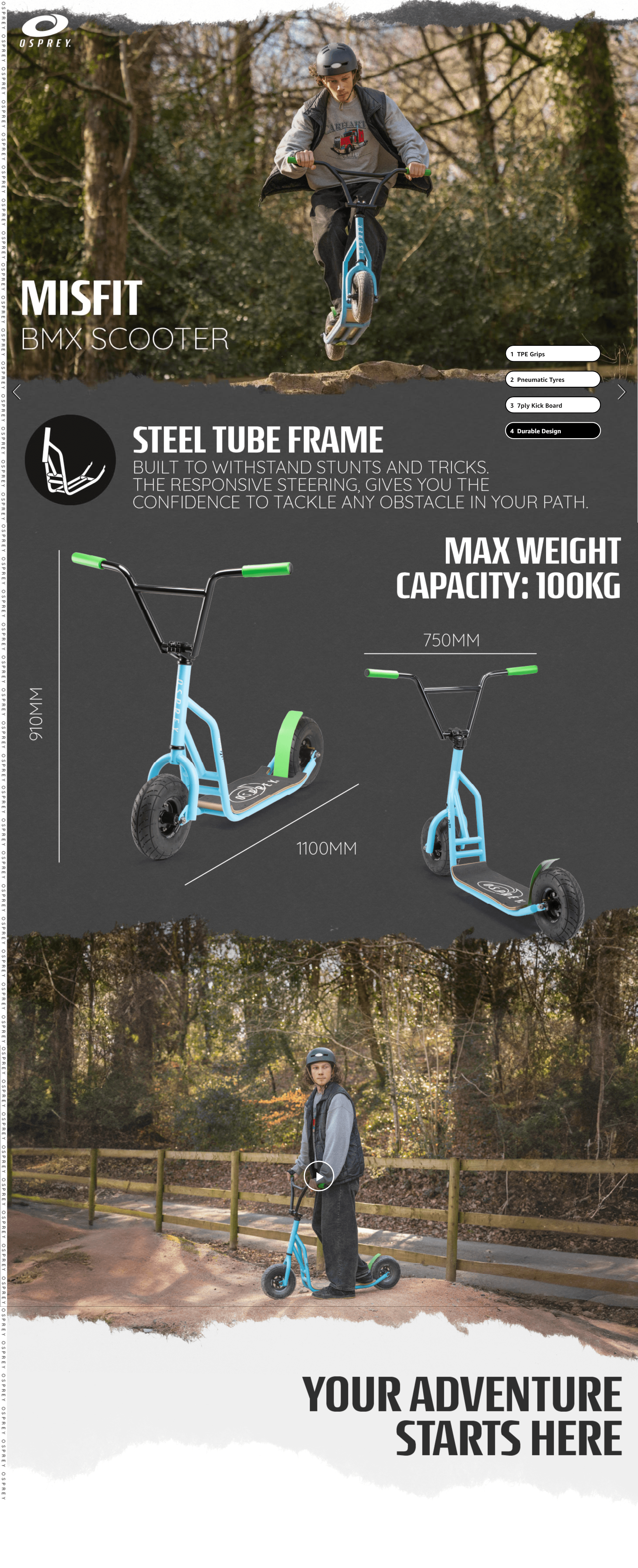 Premium A+ Content for Osprey Misfit Hybrid Scooter
