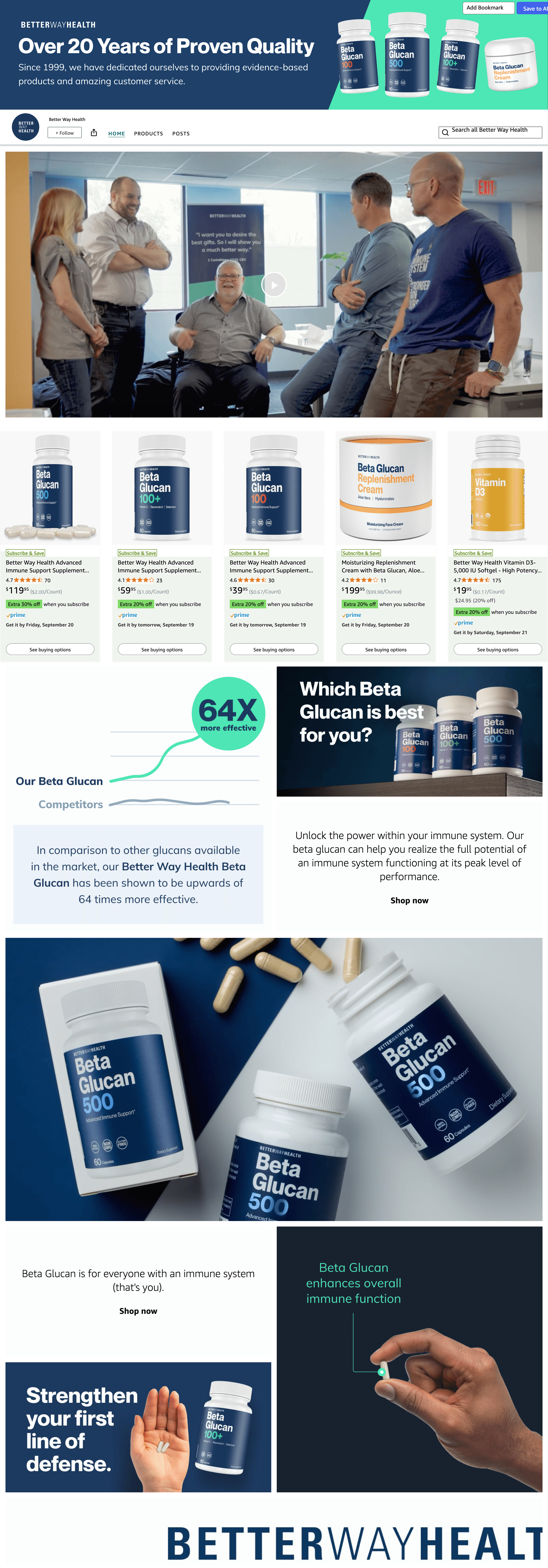Brand Store for Amazon.com: Better Way Health