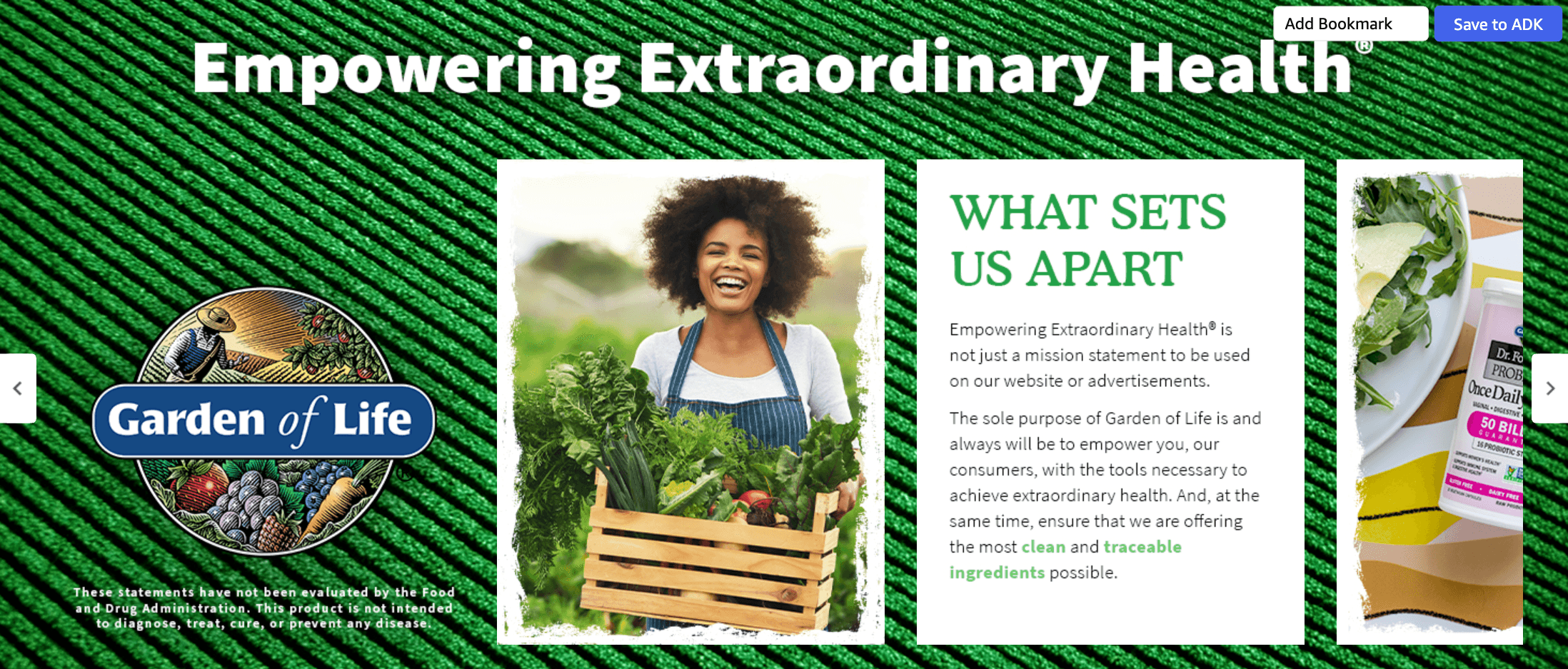 Brand Story for Amazon.com: Garden of Life Raw Organic Meal Replacement Shakes