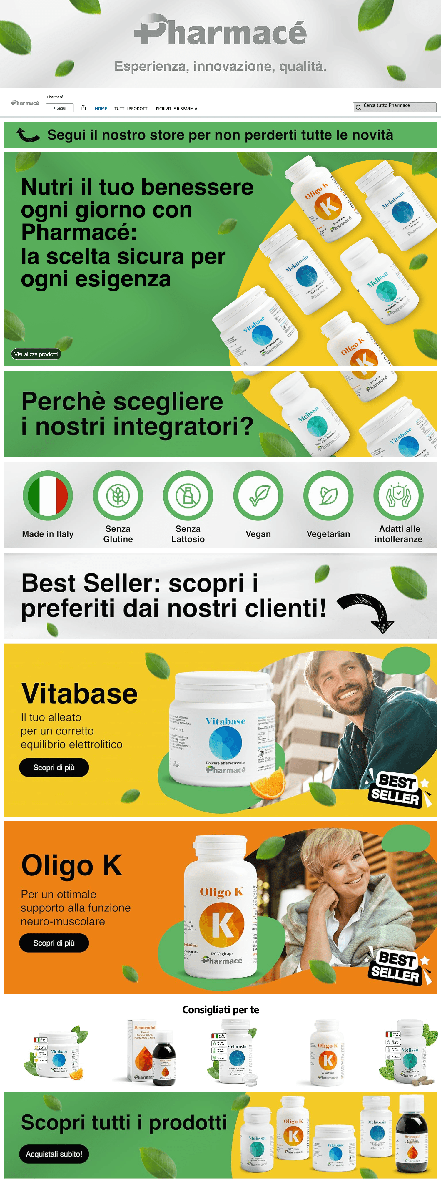 Brand Store for Amazon.it: Pharmacé